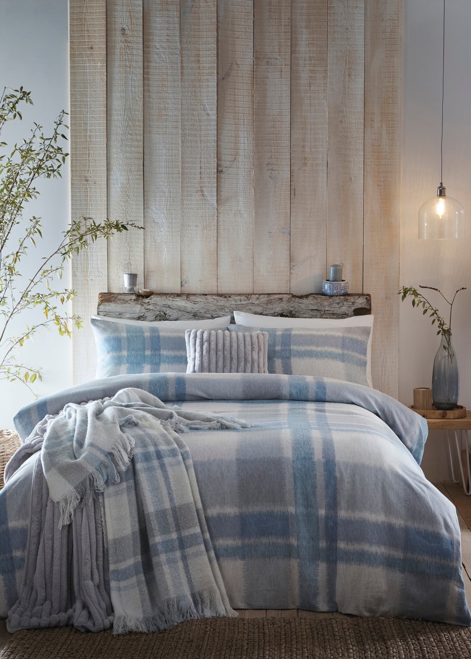 Appletree Hygge Verbier Blue Duvet Cover Set