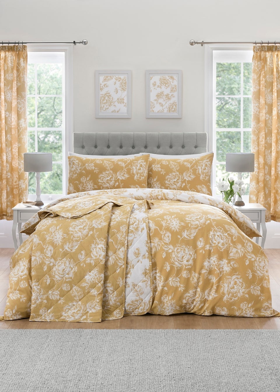 Dreams & Drapes Design Mishka Gold Duvet Cover Set
