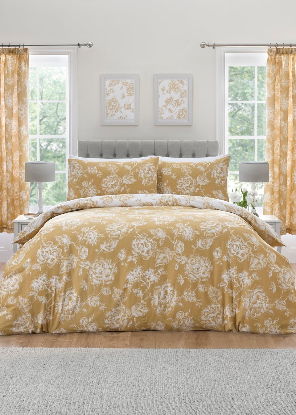 Dreams & Drapes Design Mishka Gold Duvet Cover Set
