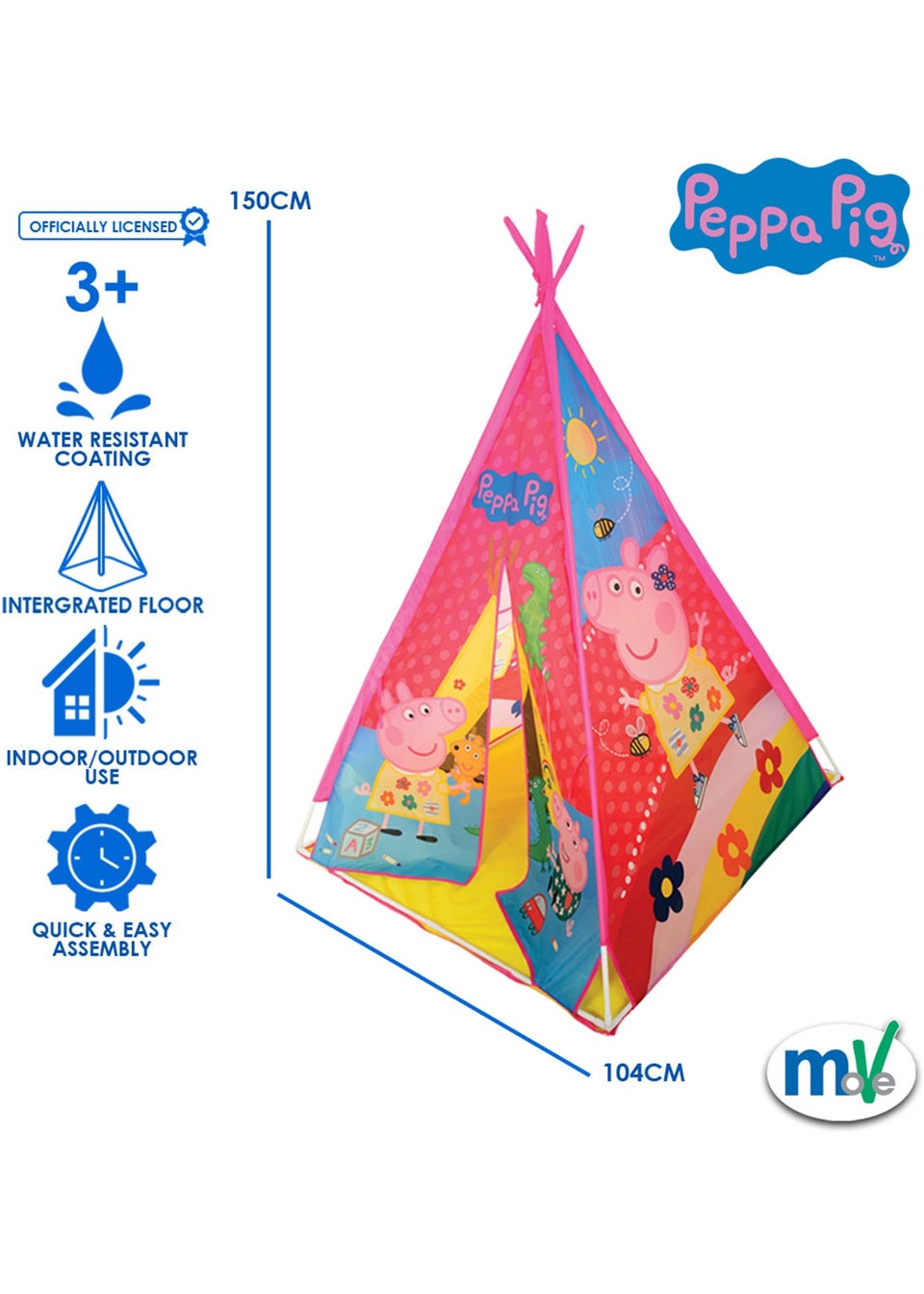 Peppa Pig Play Tent Matalan