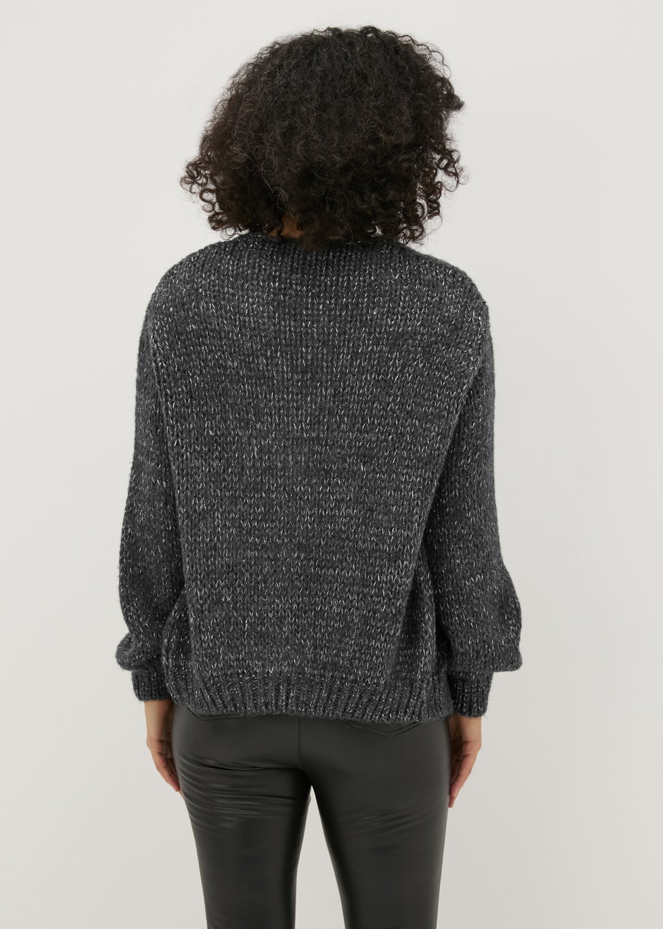 Grey Sparkle Lofty Cardigan