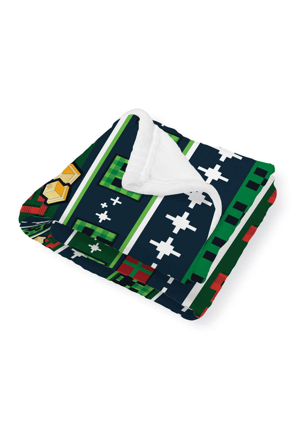 Minecraft Present Fleece Throw