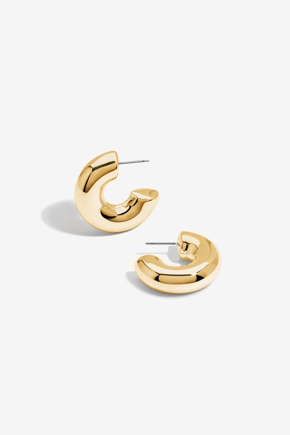 Mood Gold Recycled Chubby Hoop Earrings