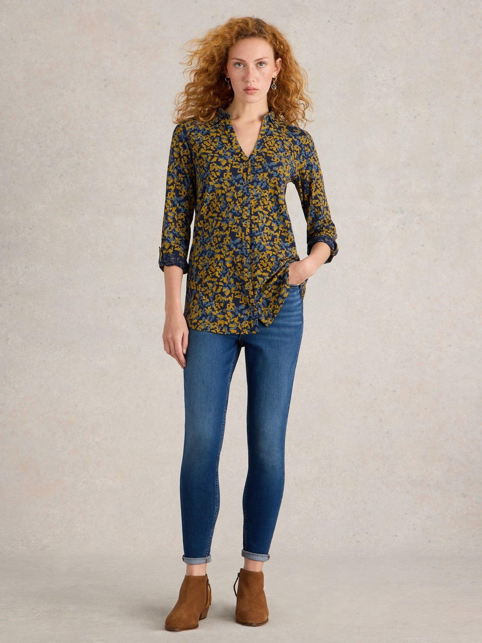 Langgeschnittene Bluse Annie