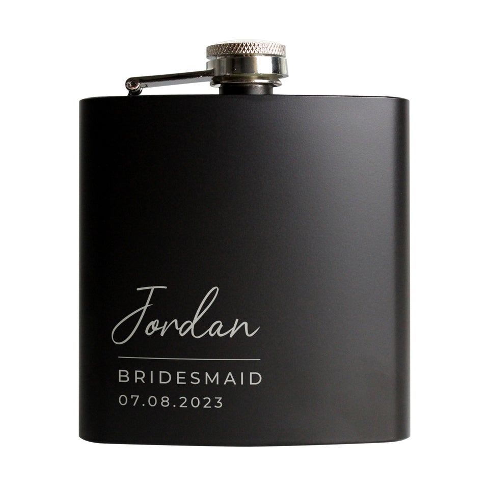 Personalised Memento Company Free Text Script Hip Flask