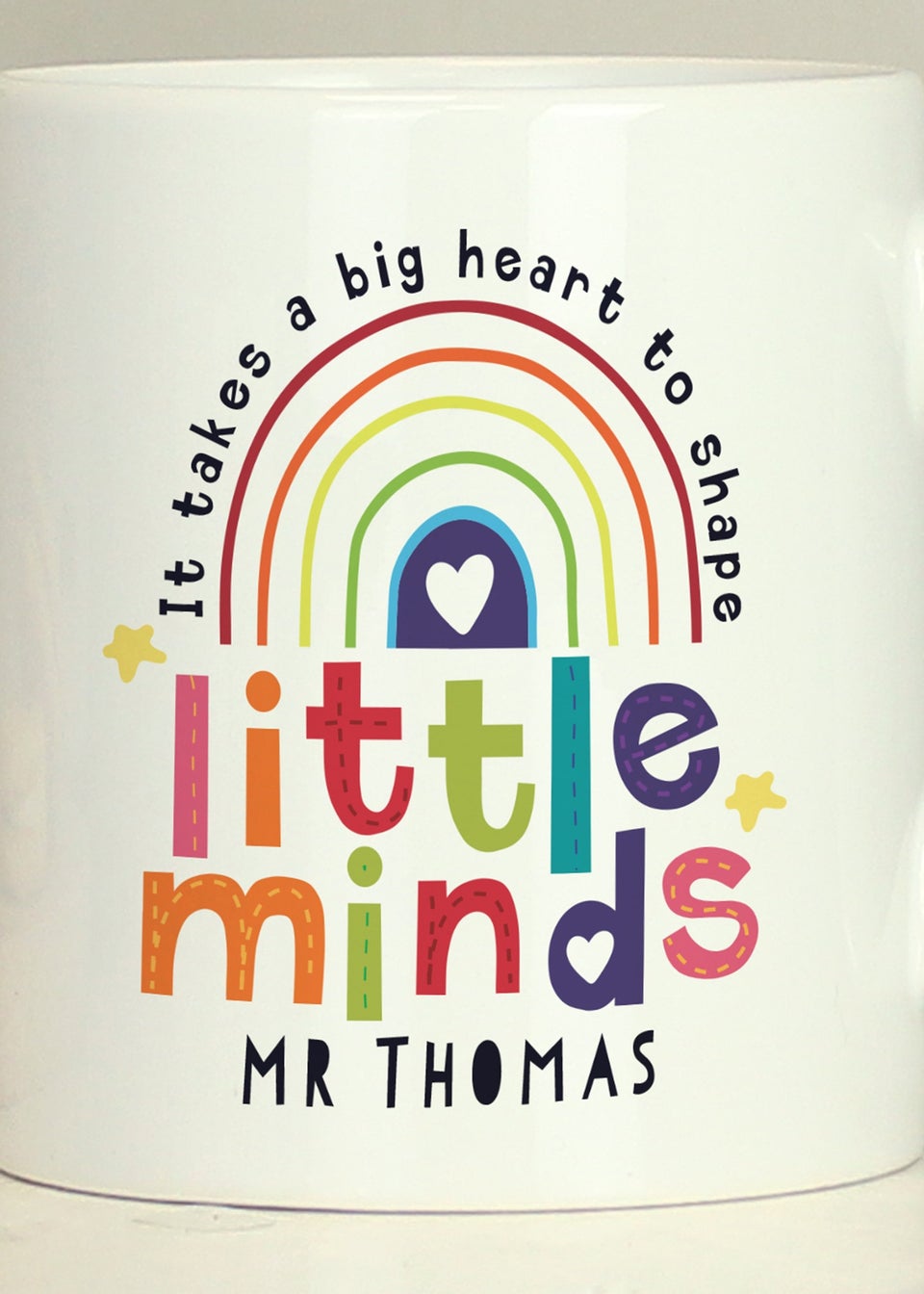 Personalised Memento Company White Shape Little Minds Mug