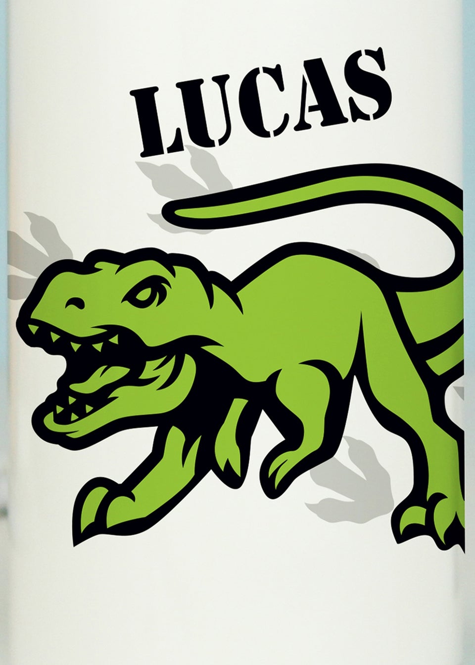 Personalised Memento Company White Dinosaur Drinks Bottle