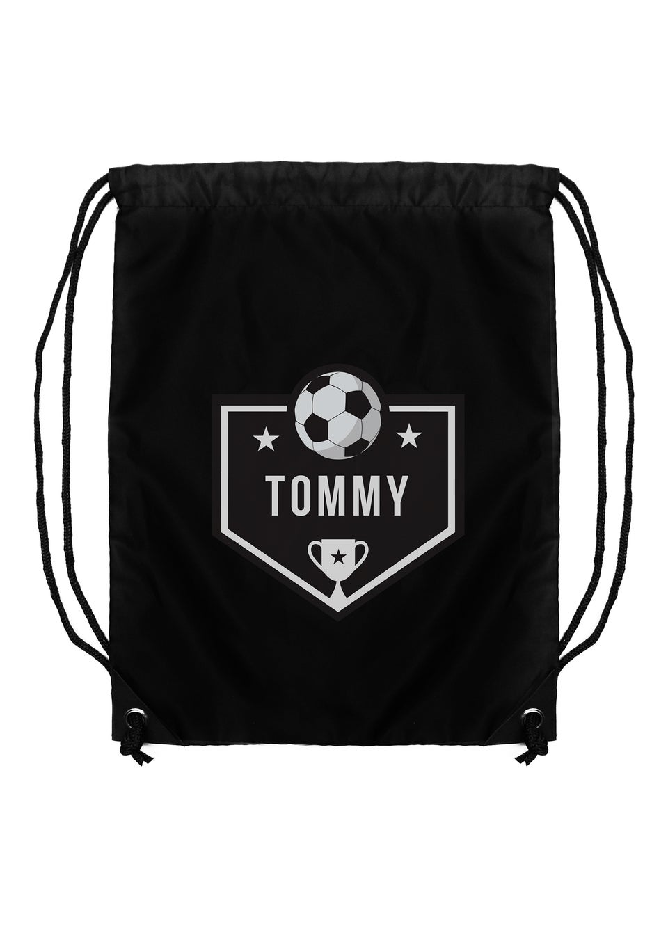 Personalised Memento Company Black Football Kit Bag