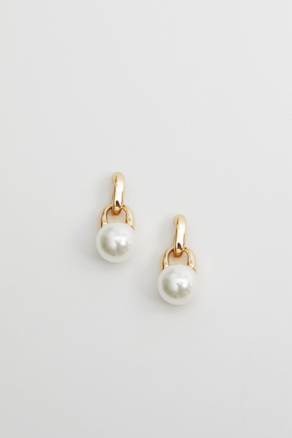 Jon Richard Gold Plated And Pearl Mini Drop Earrings