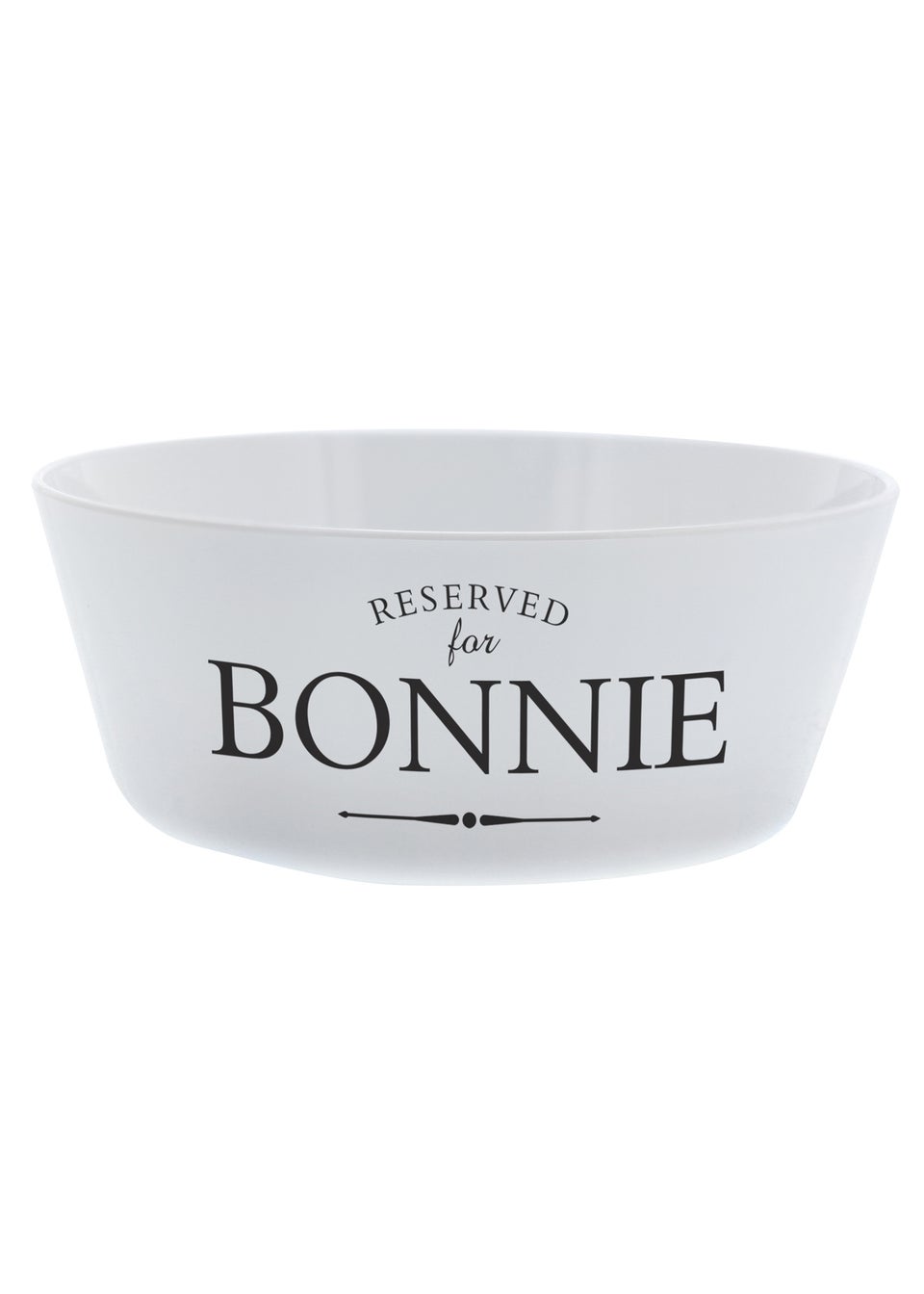 Personalised Memento Company White Reserved for Plastic Cat Bowl Matalan
