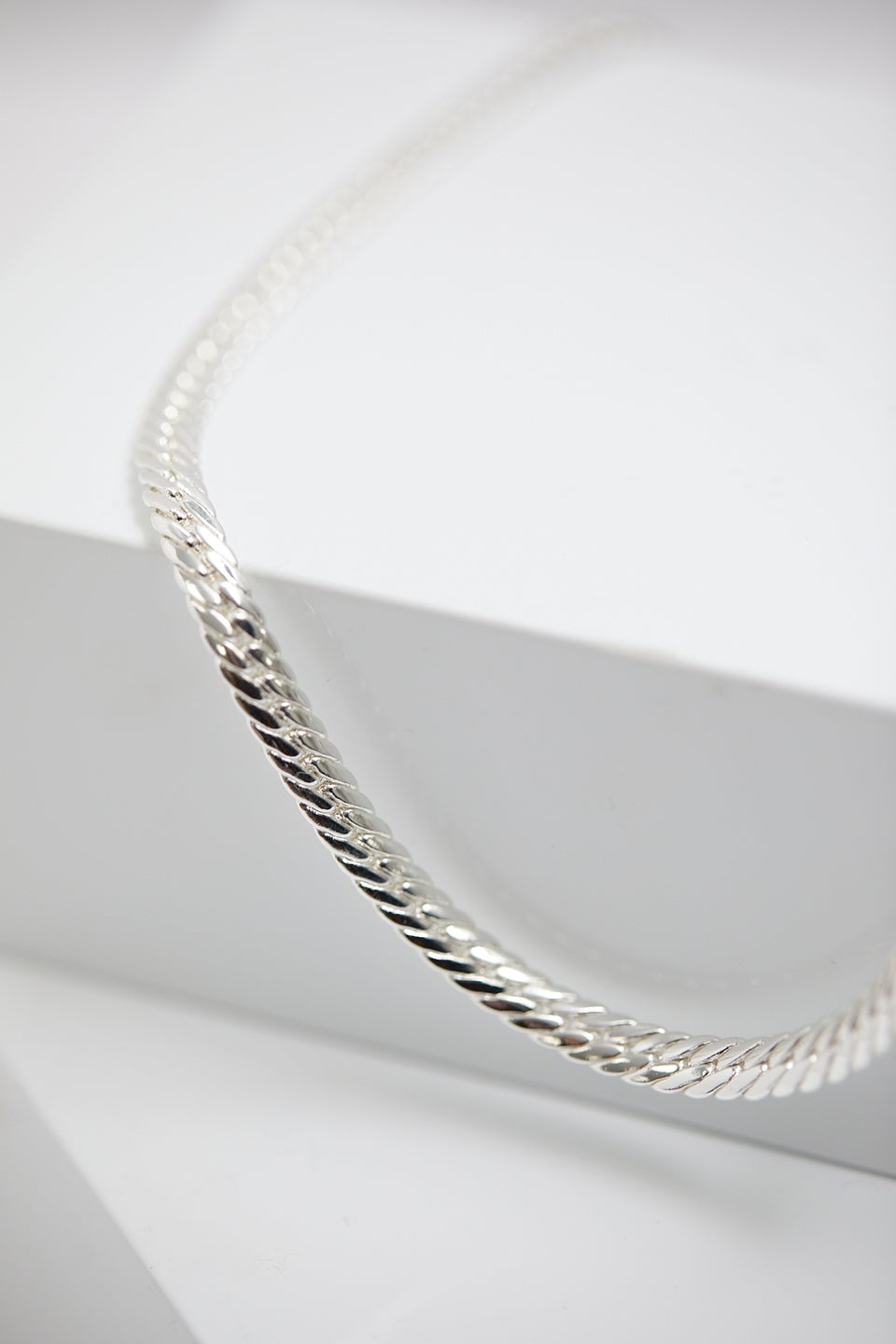 Jon Richard Silver Plated Herringbone Chain Necklace