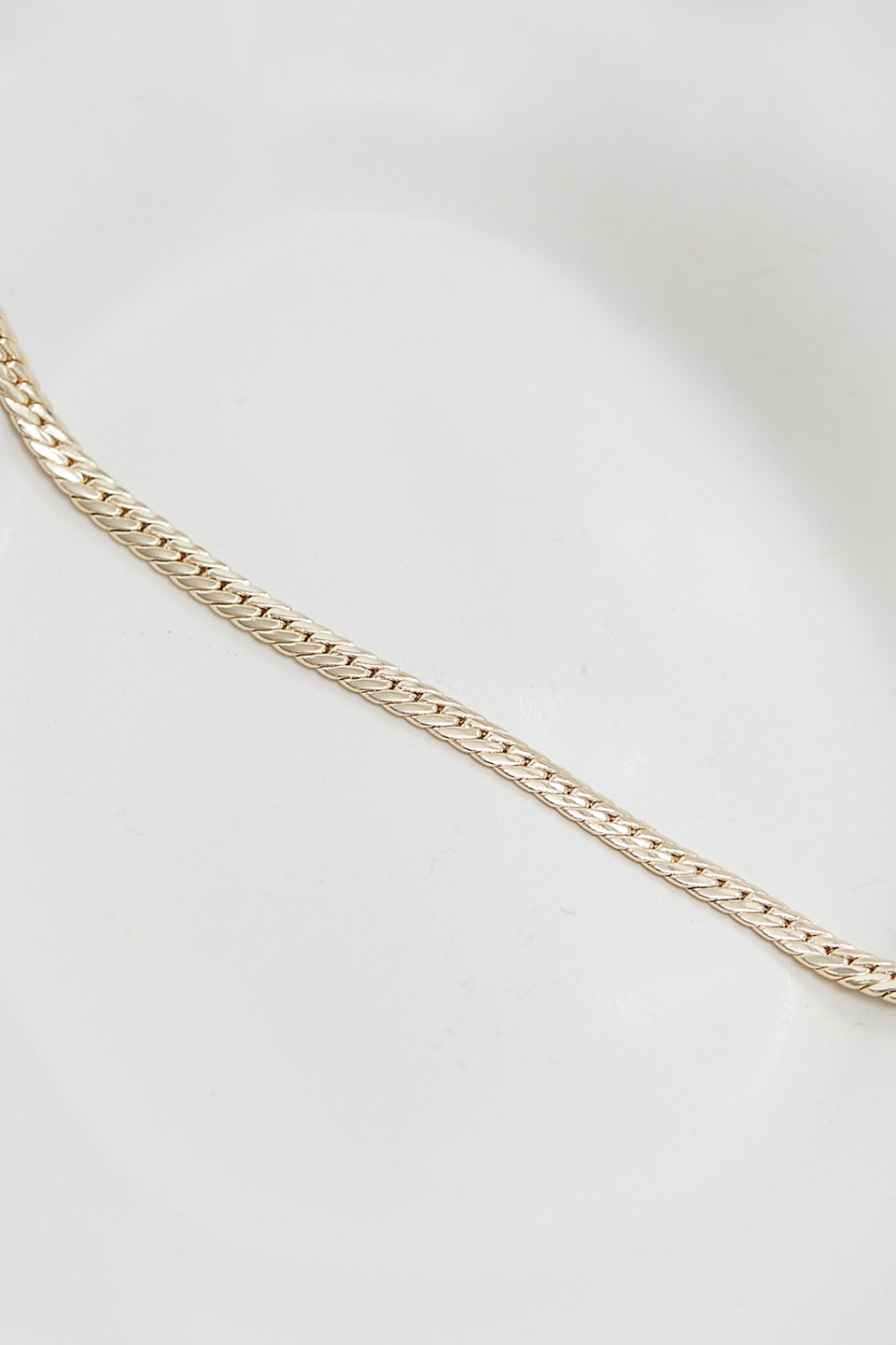 Jon Richard Gold Plated Herringbone Chain Necklace