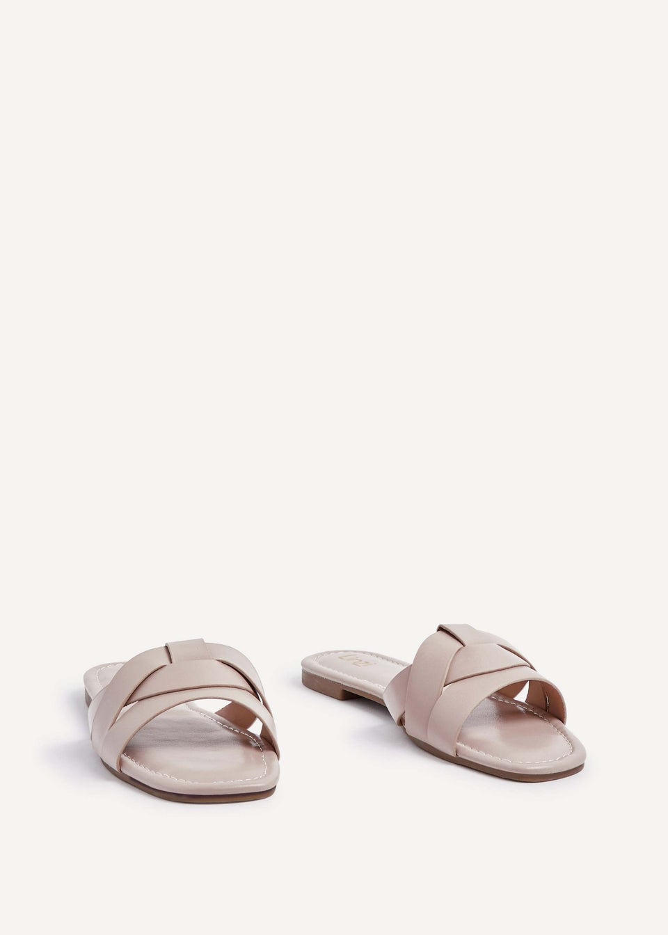 Linzi Fletcher Mocha Faux Leather Slider