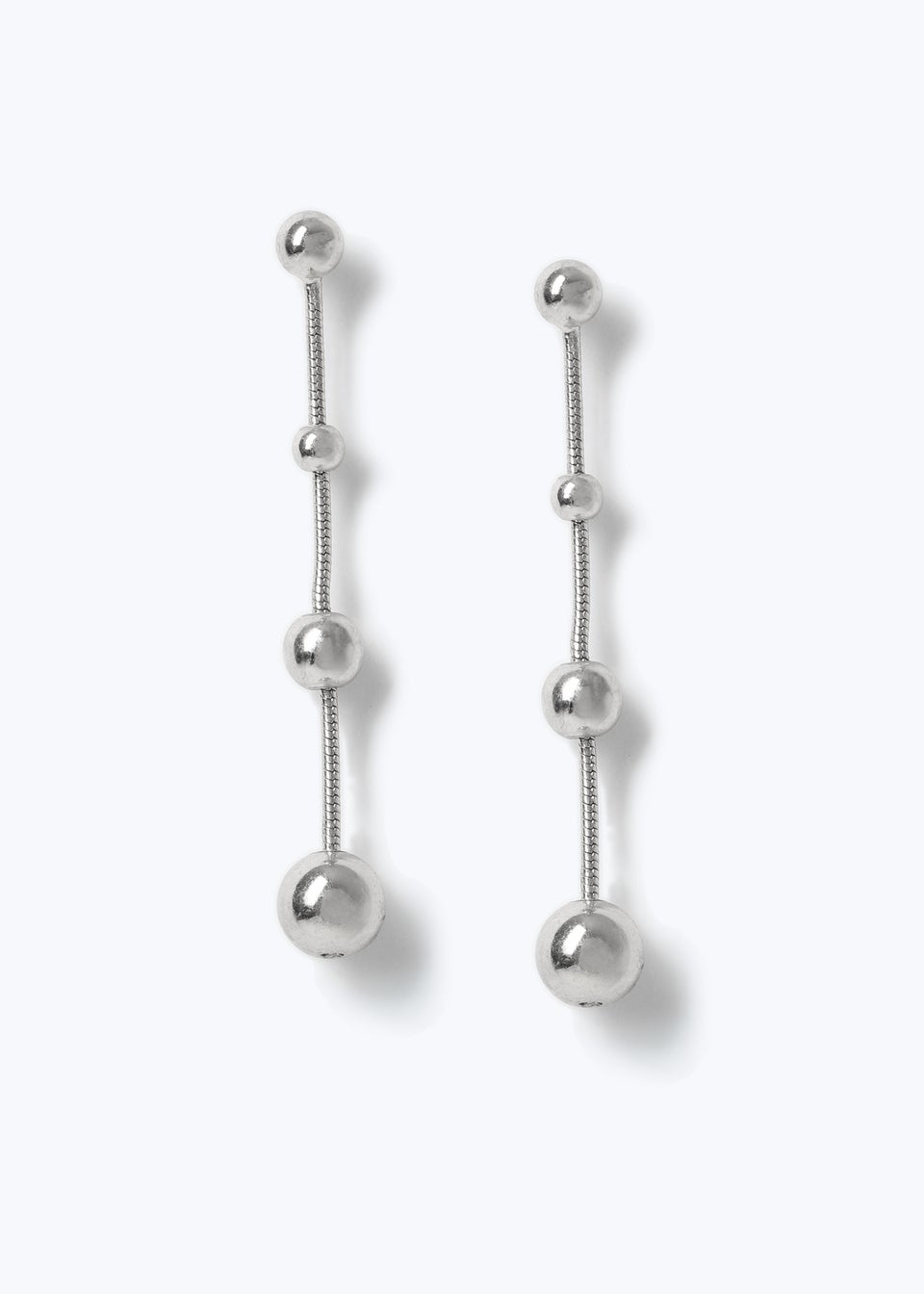Muse Silver 4 Ball Drop Earrings