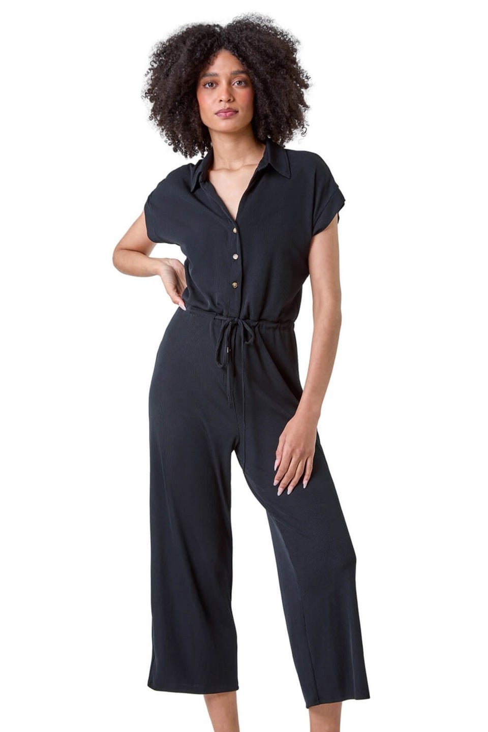 Ribbed jersey jumpsuit cheap