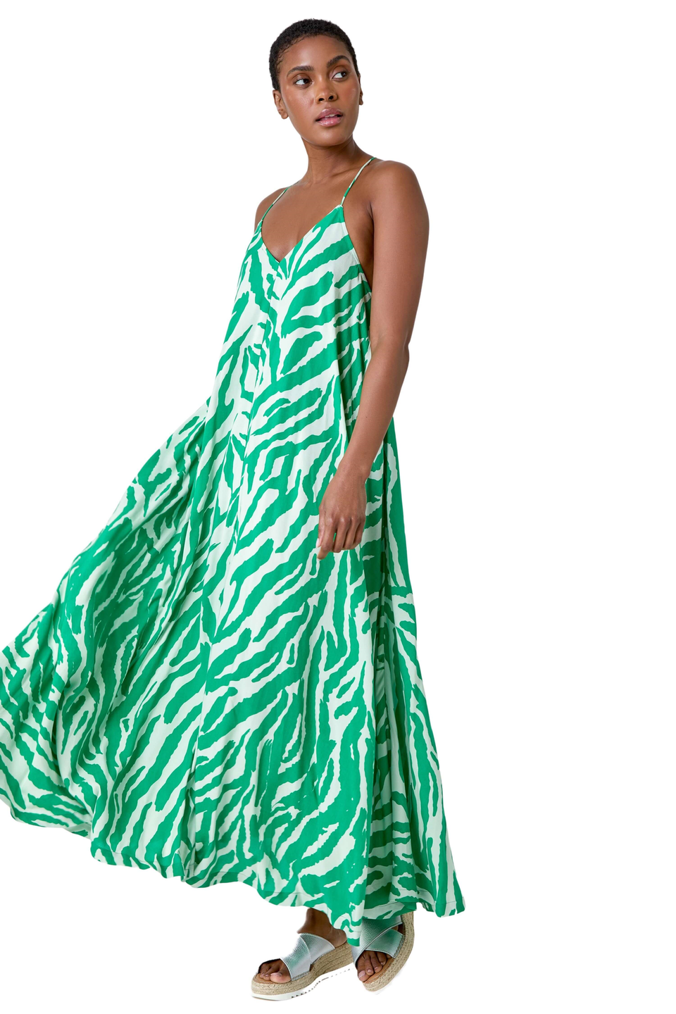 Roman animal print dress store