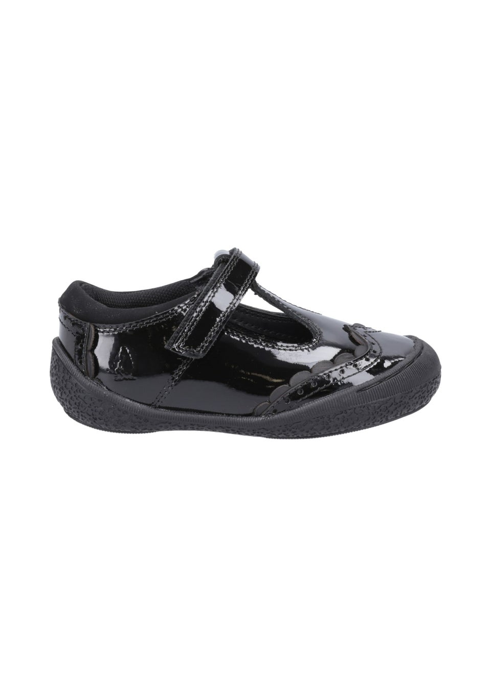 Hush Puppies Girls Black Mabel Patent Inf School Shoes (Younger 6-9.5)