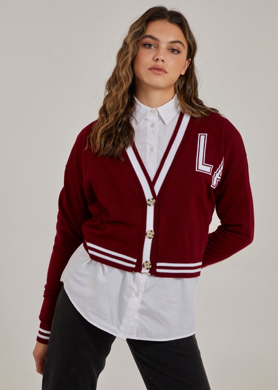 Red cardigan matalan sale