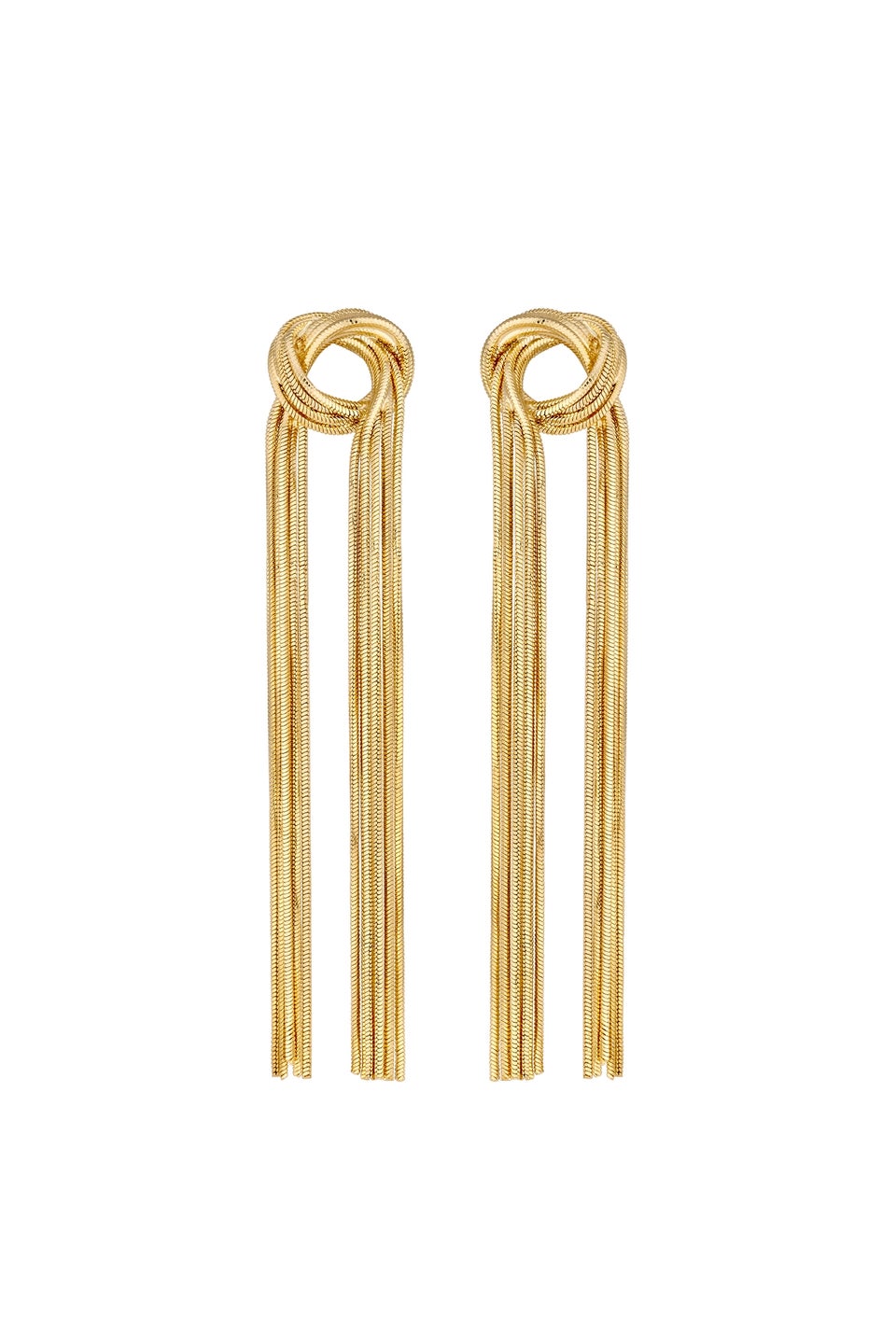 Jon Richard Gold Plated Knot Chain Earrings