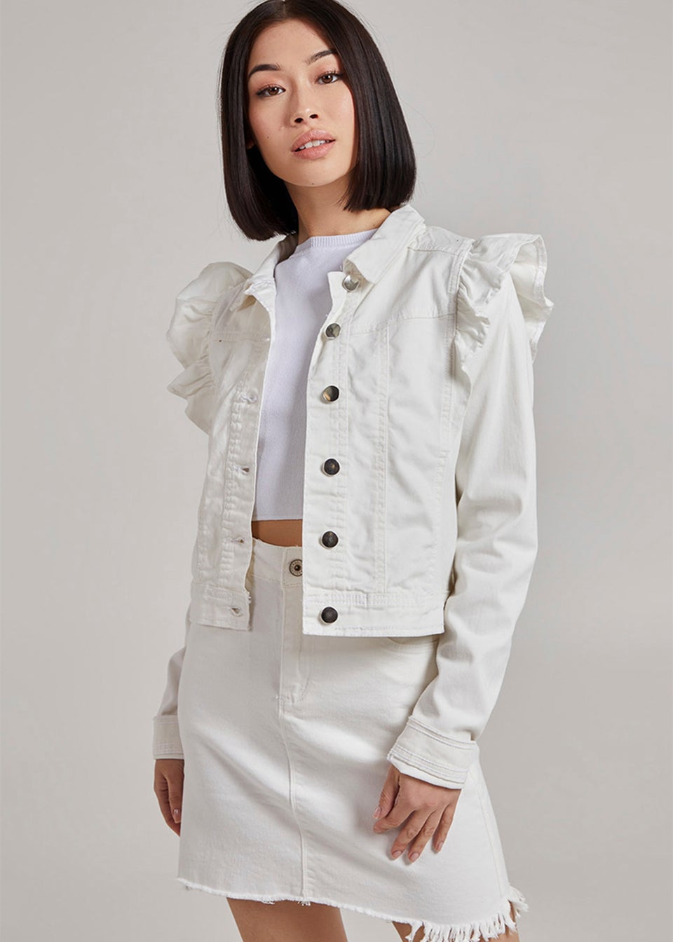 White denim jacket matalan 2025