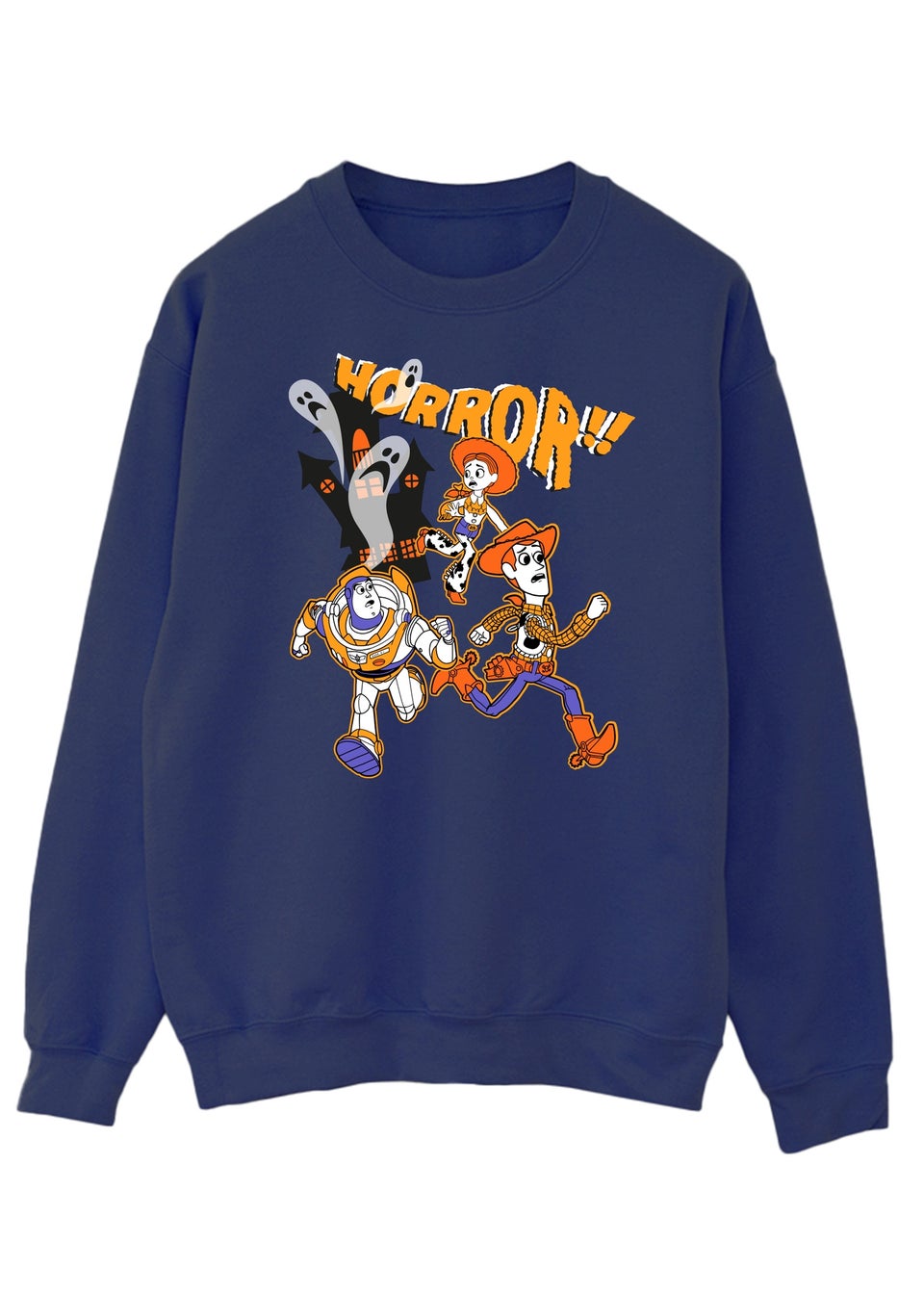 Disney Toy Story Halloween Horror Run Away Navy Sweatshirt
