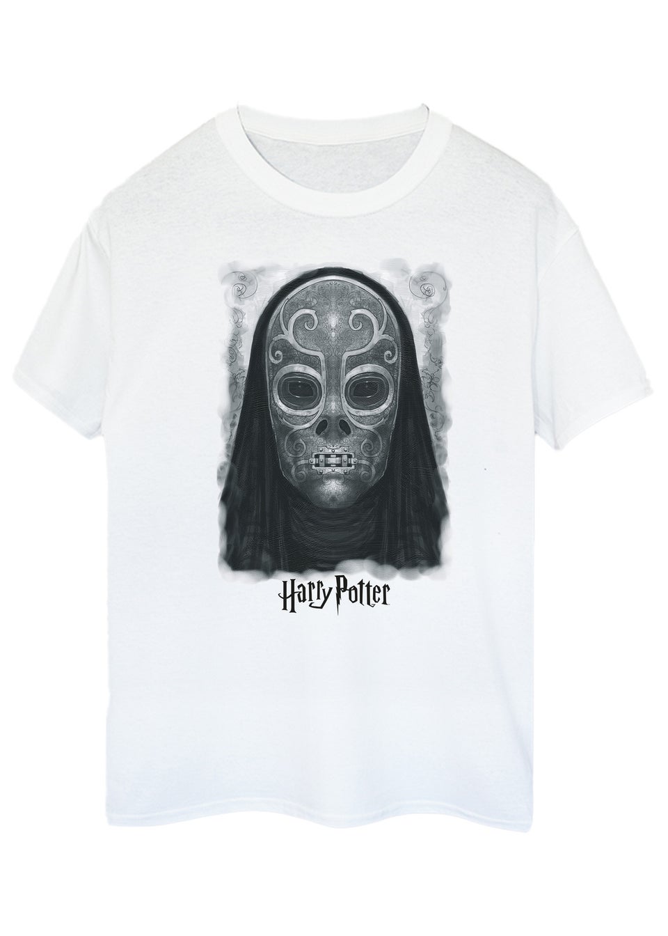 Harry Potter Dark Mask White T-Shirt