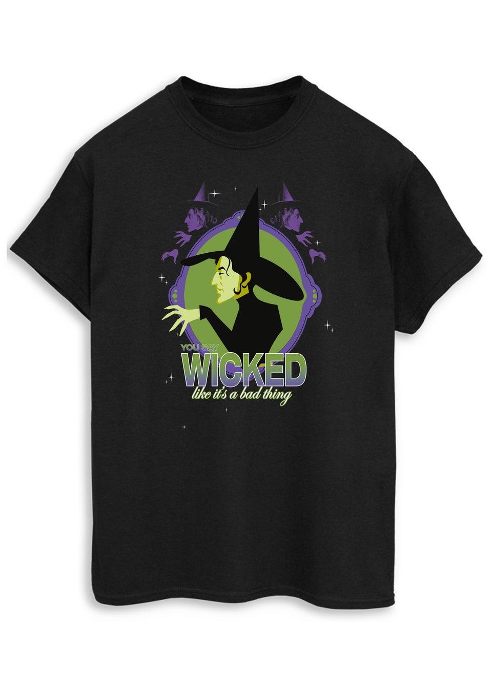 Wizard of Oz Wicked Black Boyfriend Fit T-Shirt