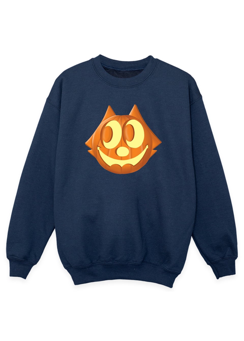 Felix Pumpkin Boys Navy Sweatshirt (3-13 Years)