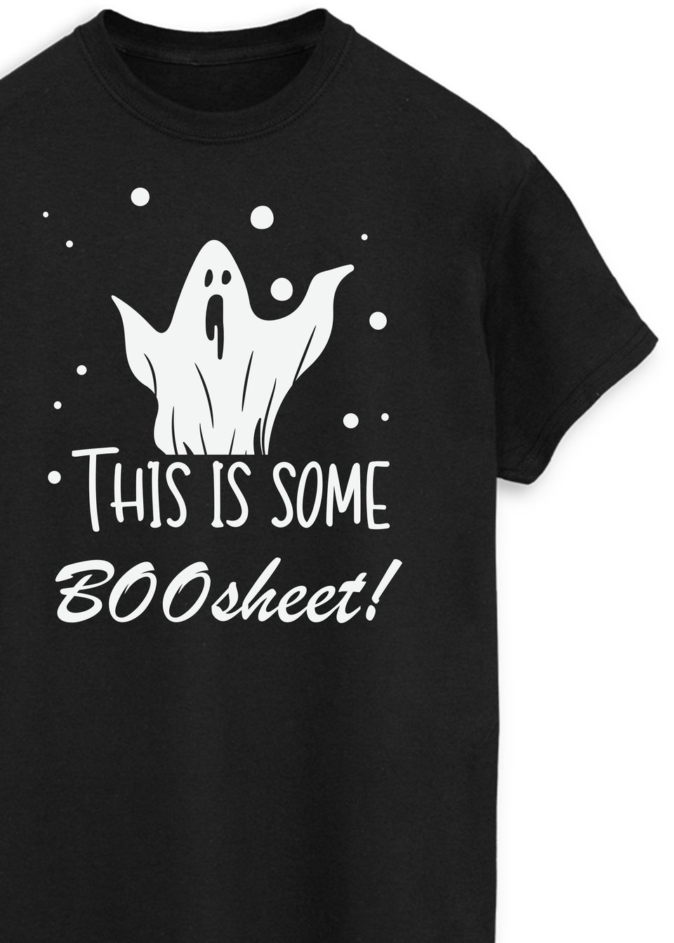 Halloween Boosheet Black Boyfriend Fit T-Shirt