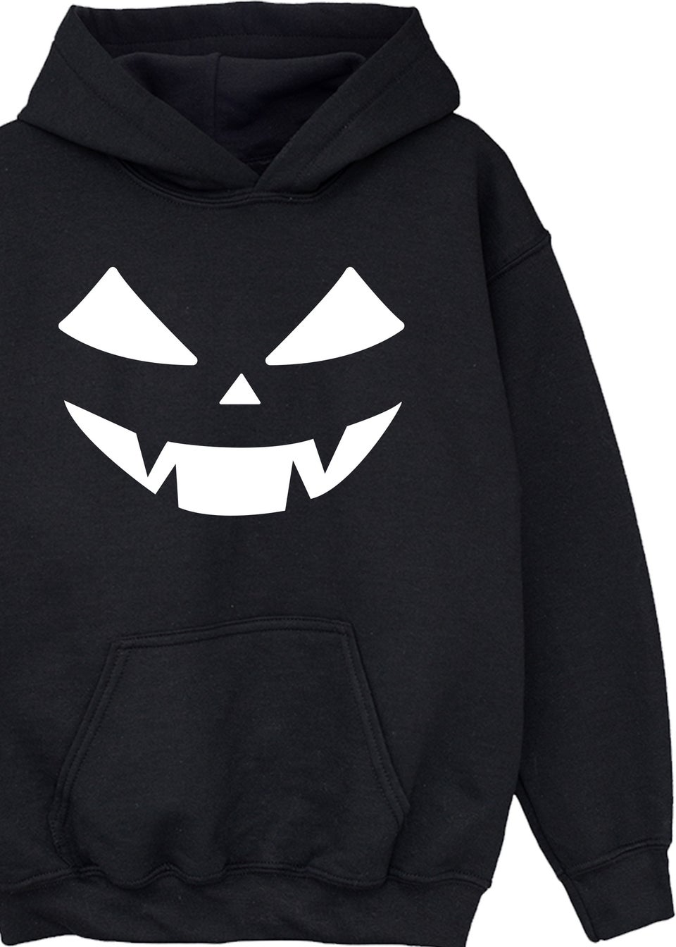 Halloween Pumpkin Face Boys Black Hoodie 3 13 Years Matalan
