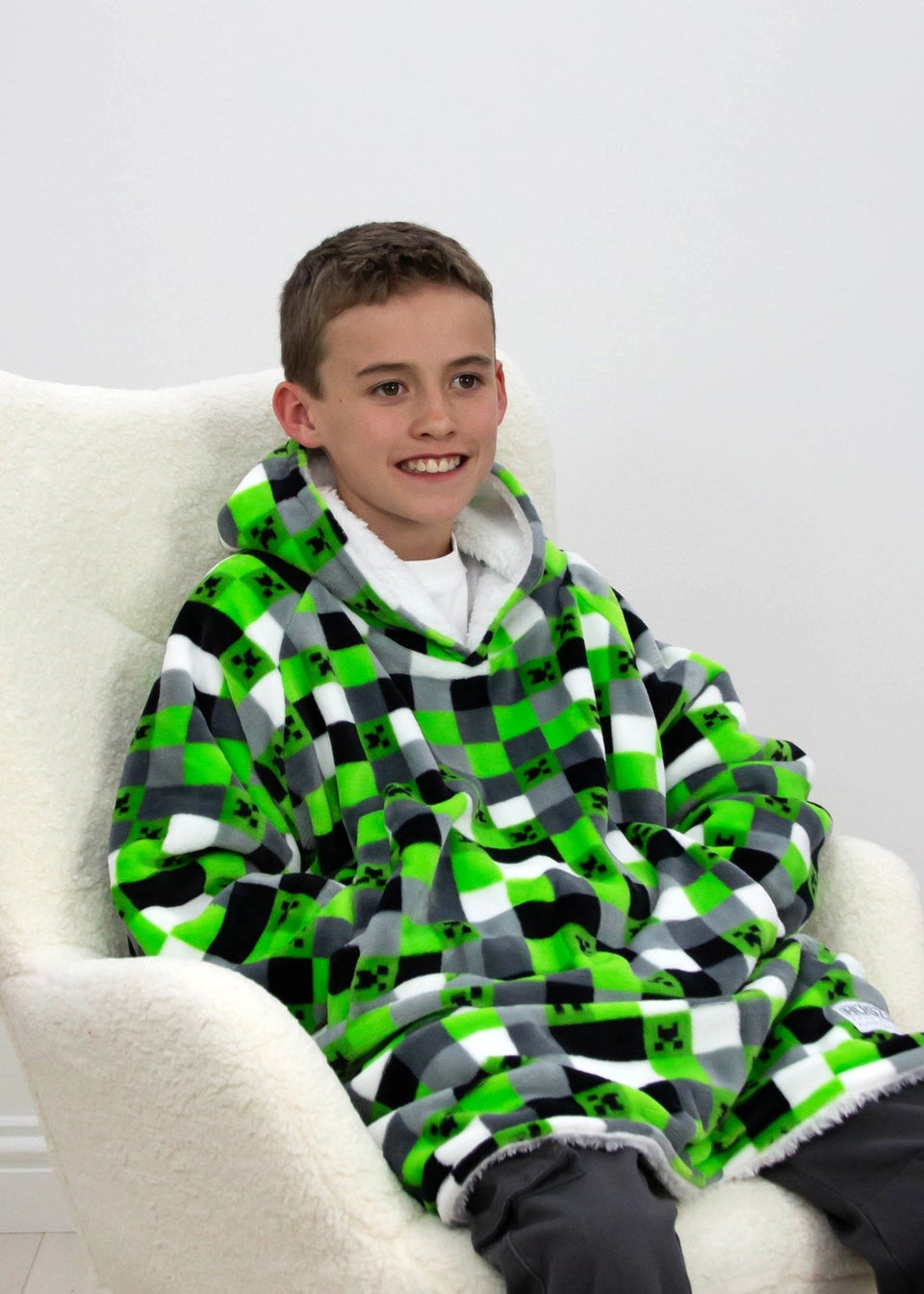 Minecraft Hooded Snuggle Wearable Fleece