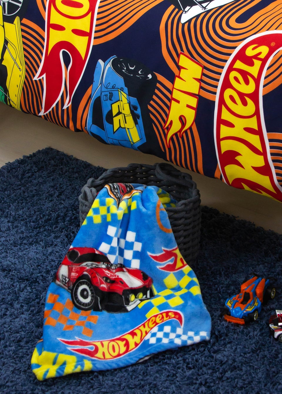 Hot Wheels Flame Fleece Throw