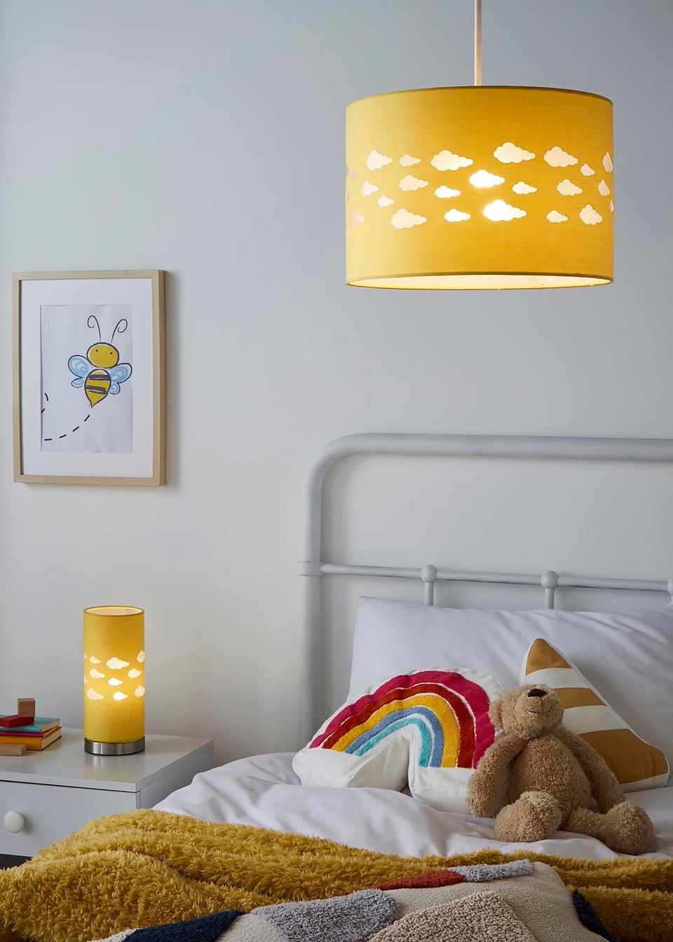 Dunelm ochre light shade top