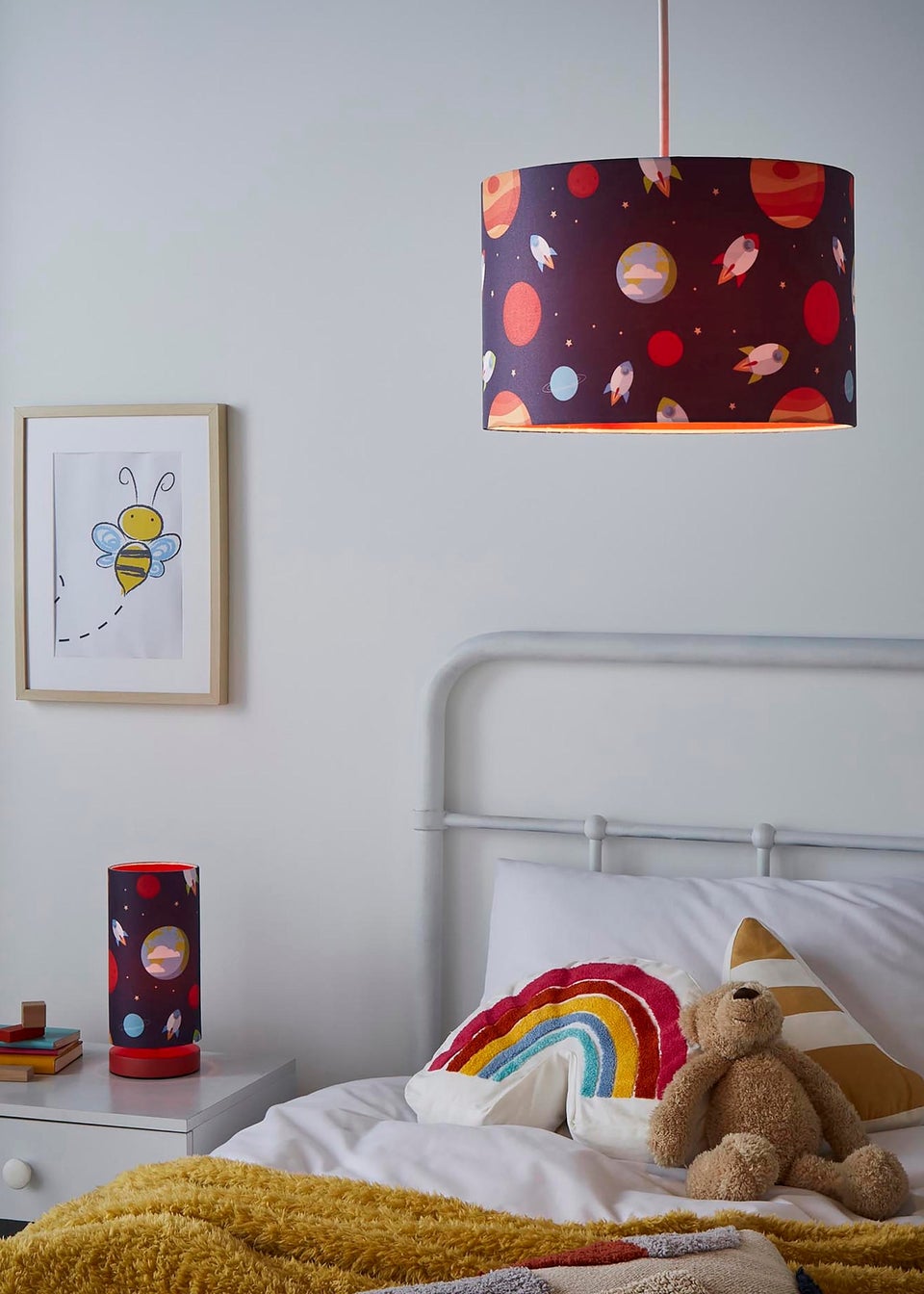 Space themed table lamp cheap