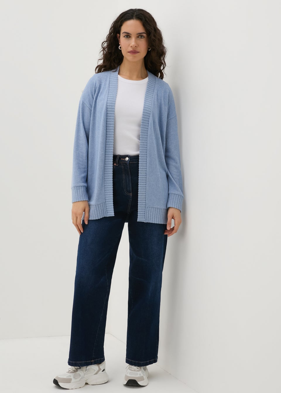 Blue Knitted Cardigan Matalan