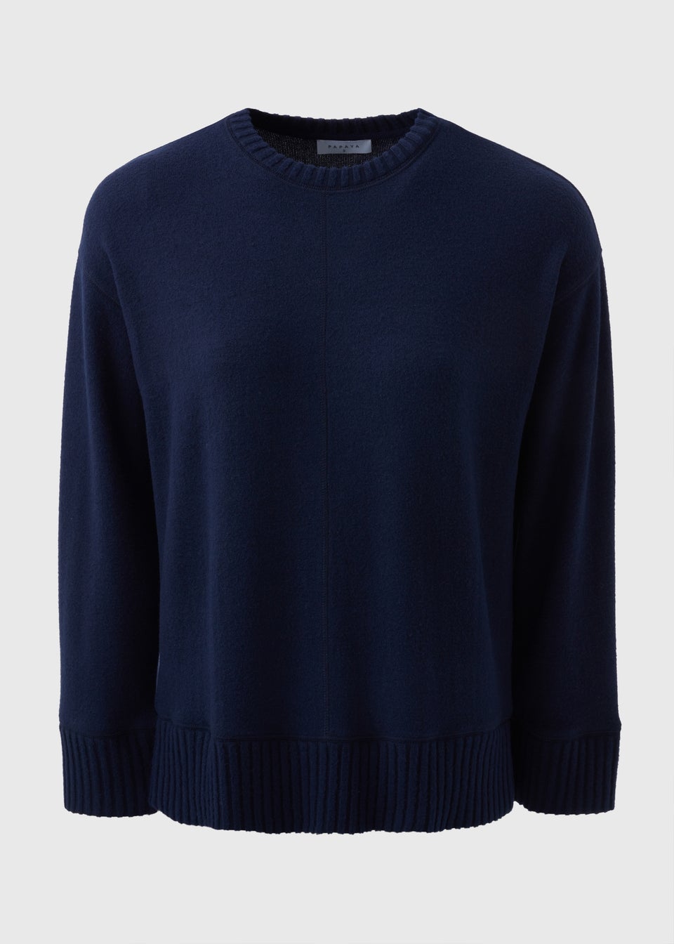 Navy Knitted Top