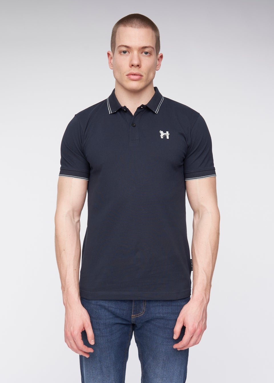 Henleys Navy  Henflare Polo