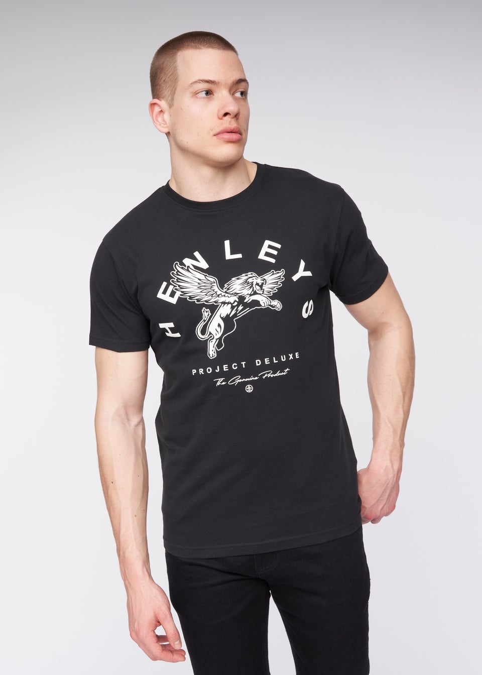 Henleys Black  Colhen T-Shirt