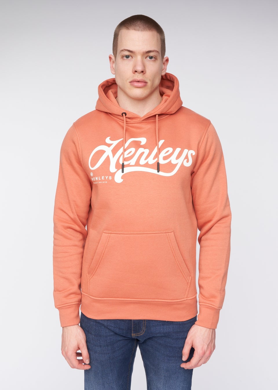 Henleys Brick Red Scripthen Hoodie