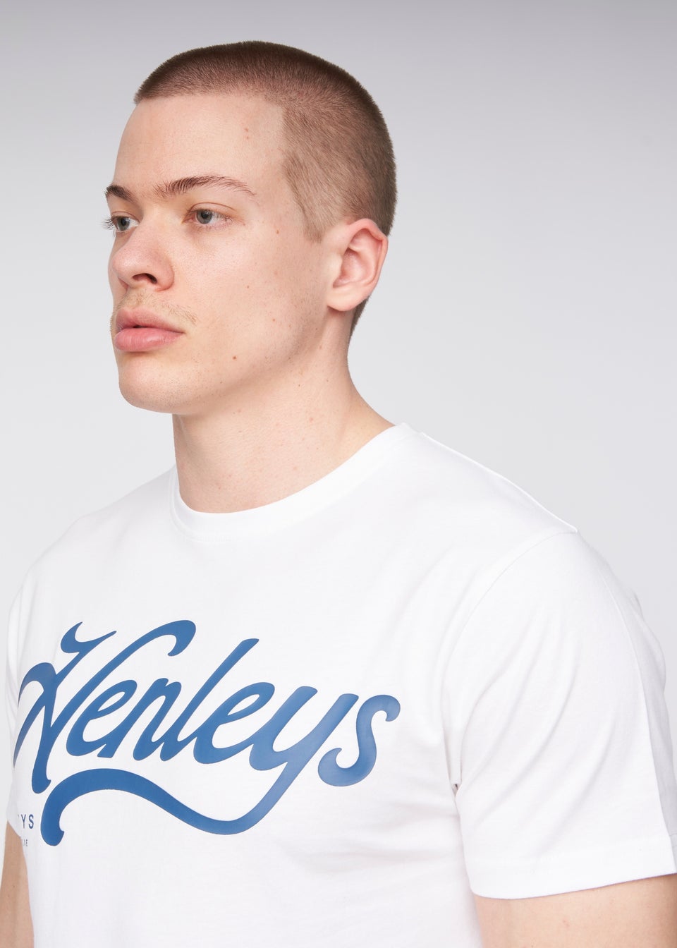 Henleys White  Scripthen T-Shirt