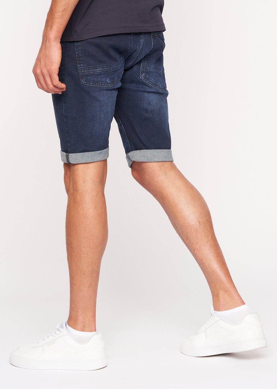 Crosshatch  Dark Wash  Tadcaster  Denim  Shorts