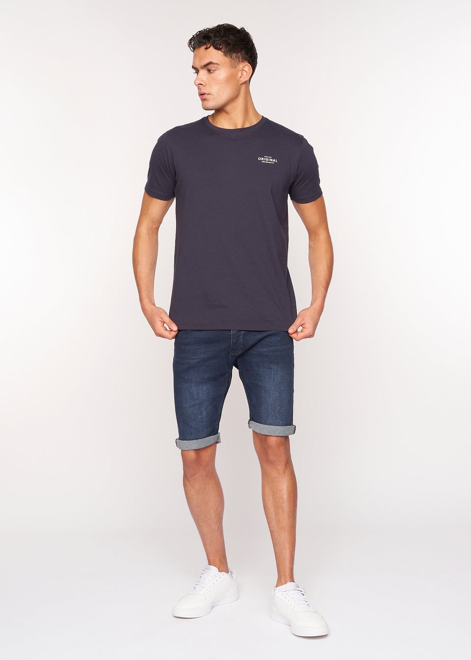 Crosshatch  Dark Wash  Tadcaster  Denim  Shorts