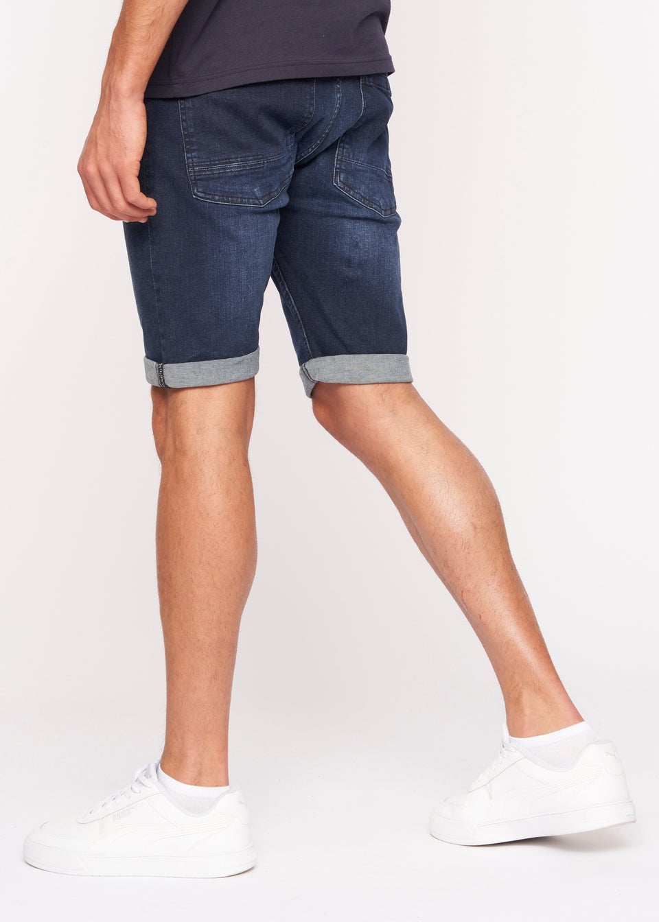 Crosshatch Dark Wash Tadcaster Denim Shorts