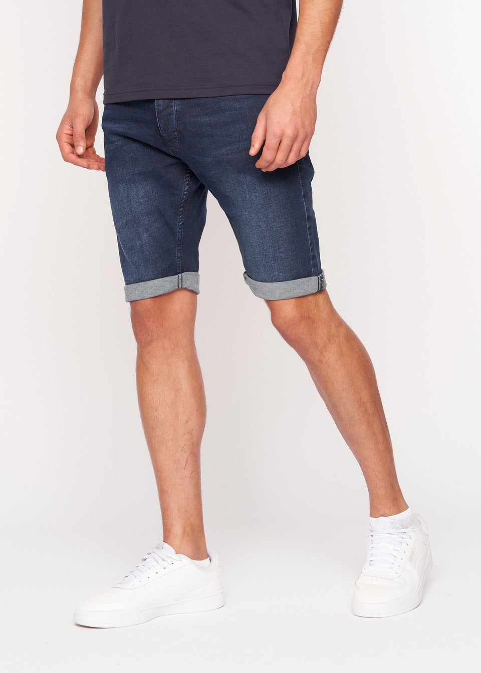 Crosshatch  Dark Wash  Tadcaster  Denim  Shorts