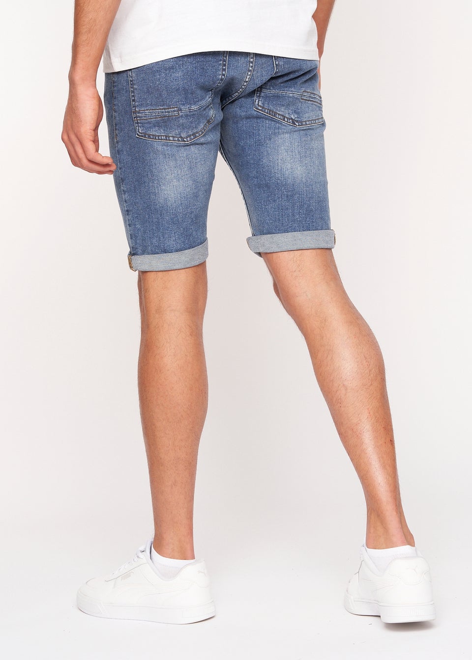 Crosshatch  Light Wash  Tadcaster  Denim  Shorts