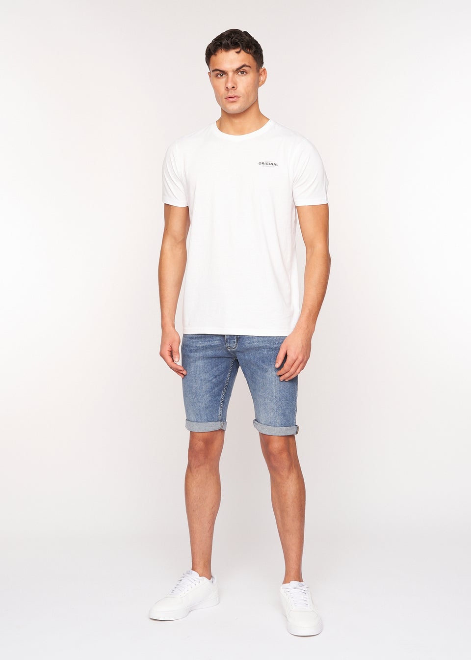 Crosshatch  Light Wash  Tadcaster  Denim  Shorts