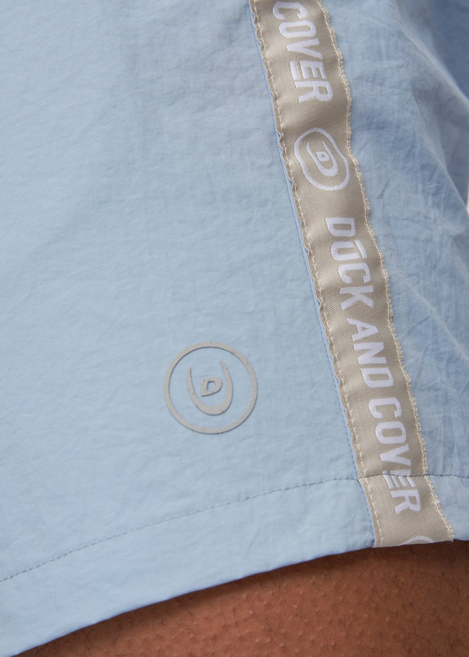 Duck & Cover Light Blue Gathport Swim Shorts