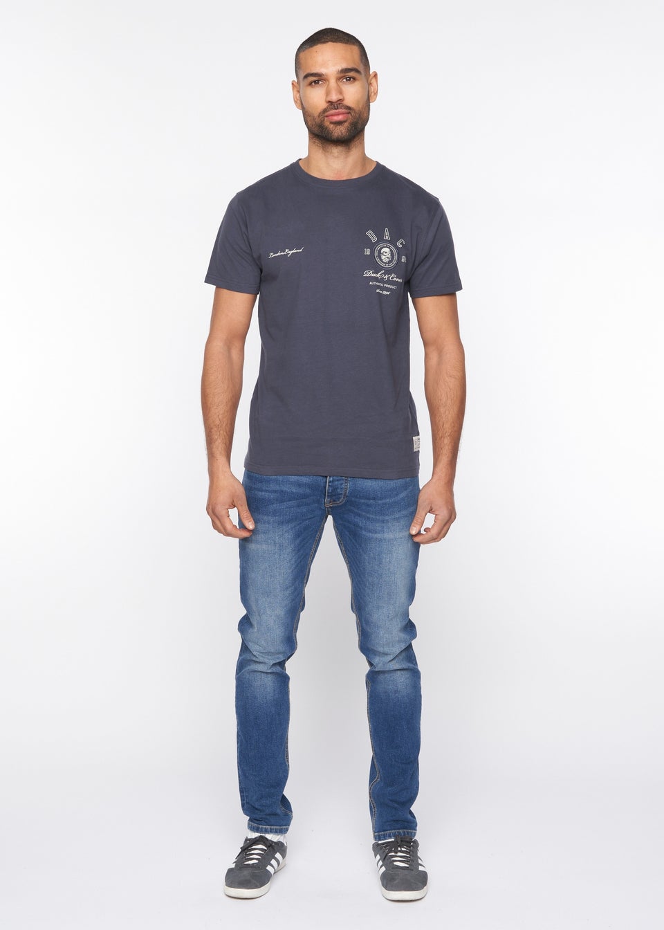 Duck & Cover Navy Harrell T-Shirt