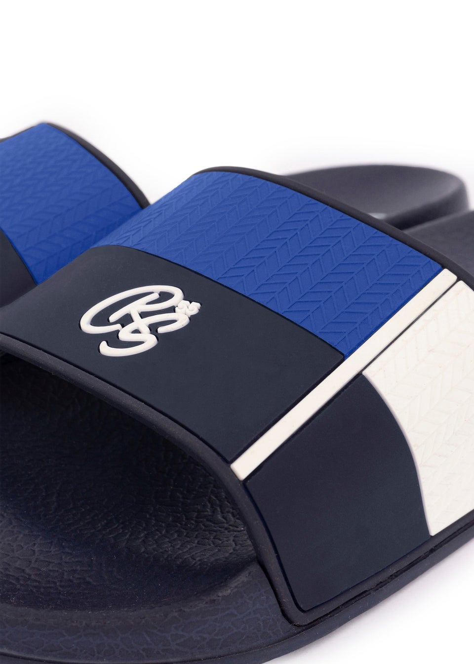 Crosshatch Navy/Blue  Rentrays Sliders