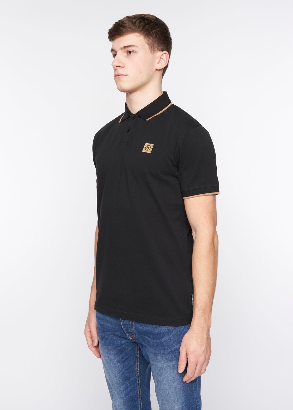 Duck & Cover Black Wilkins Polo